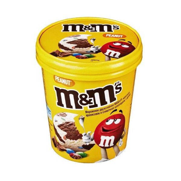 Мороженое M&M's сливочное с драже 295 г упаковка 8 шт