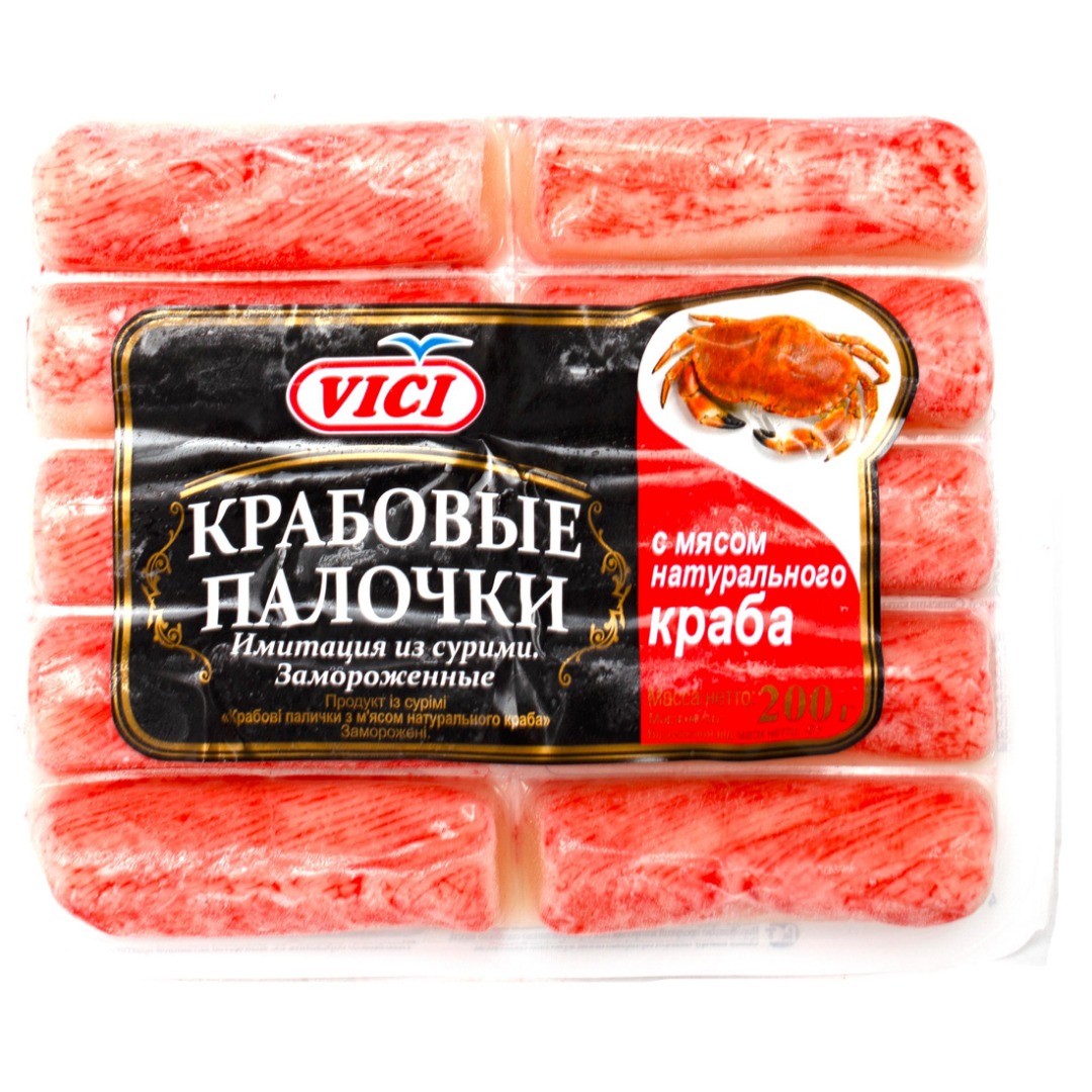 Крабовые палочки с мясом натурального краба «VICI», 200 г