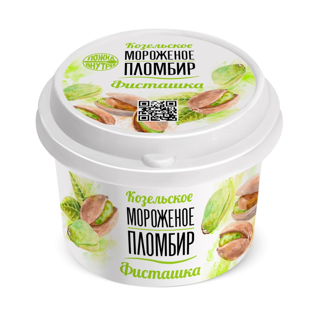 Мороженое Козельское пломбир Фисташка 13.5% 150 г